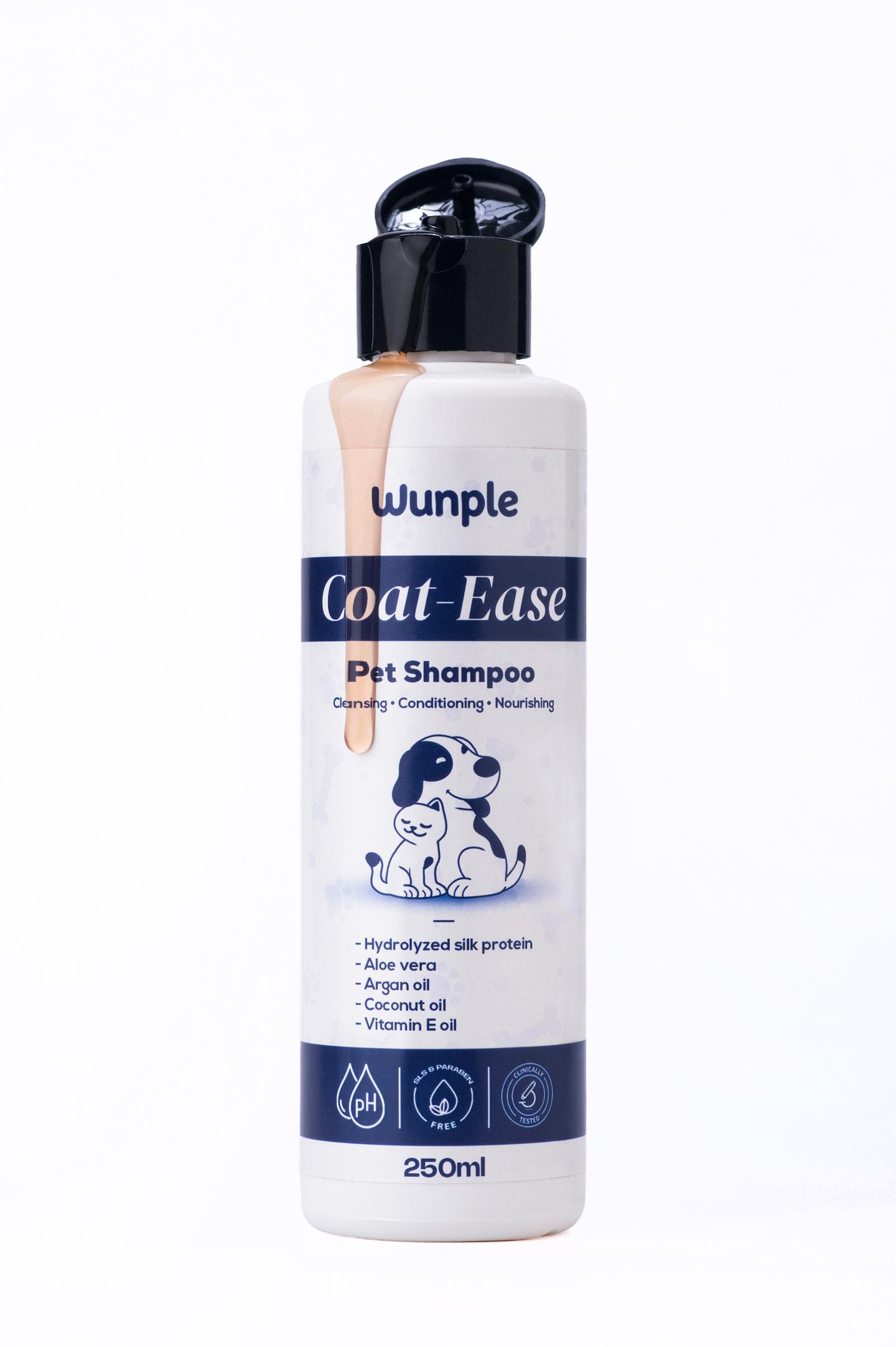 Wunple Coat-Ease Pet Shampoo(250ml)