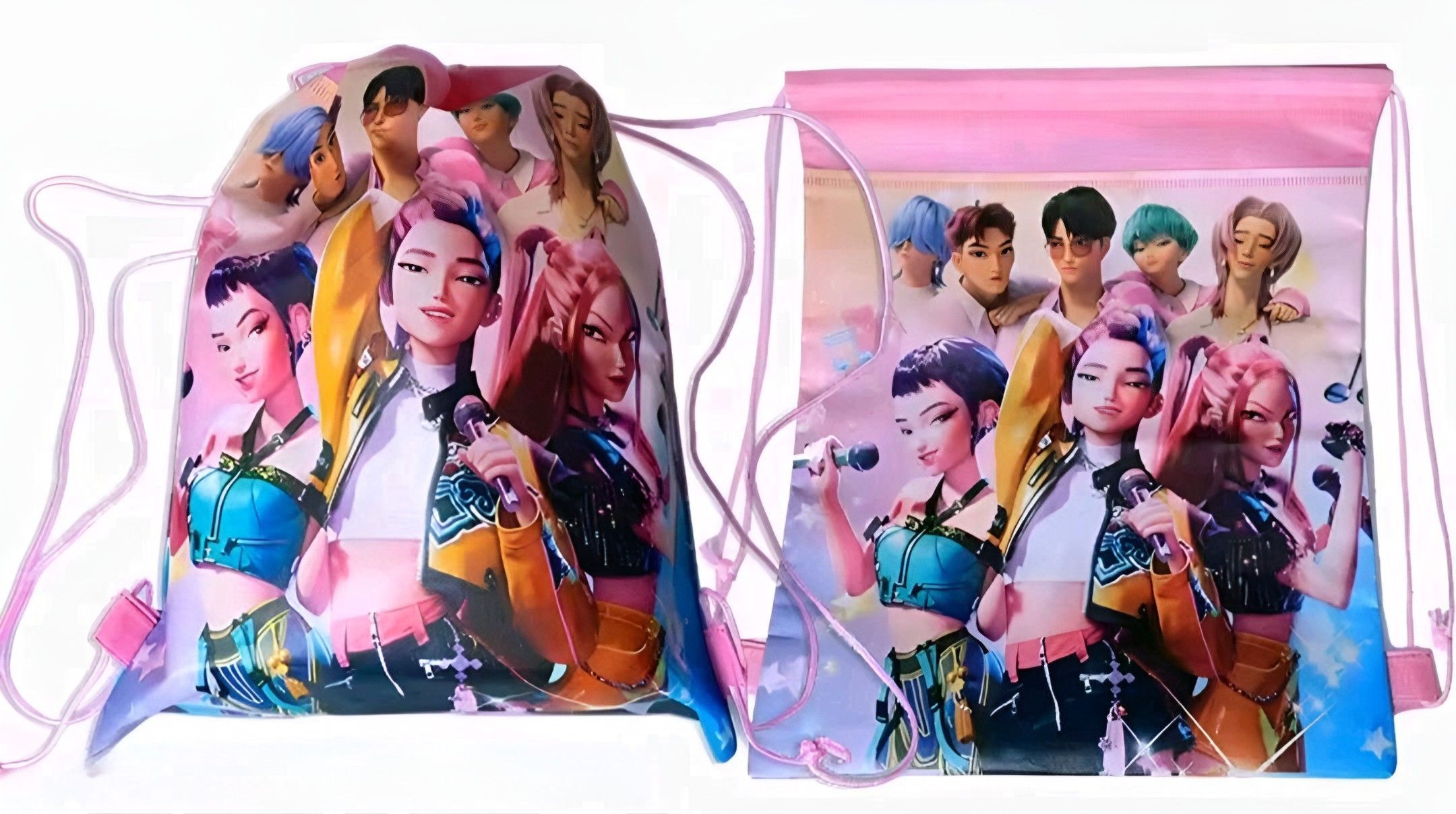 Sac à dos à cordon thème K-pop demon hunter