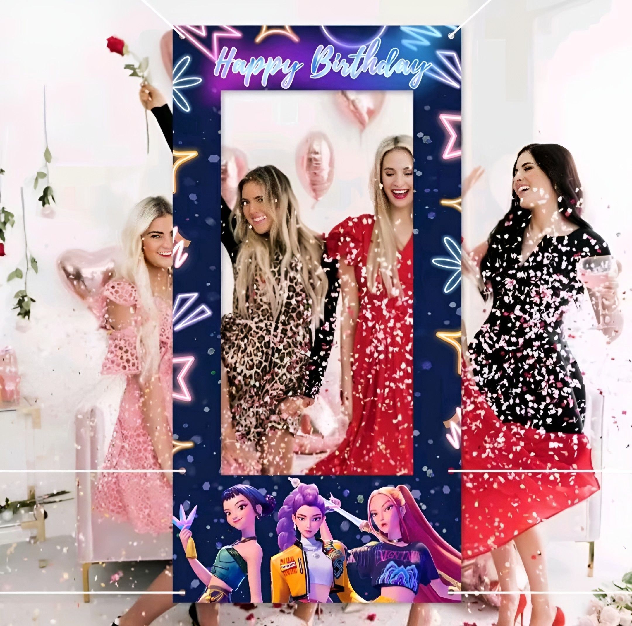 Photobooth d'anniversaire K-pop Happy Birthday