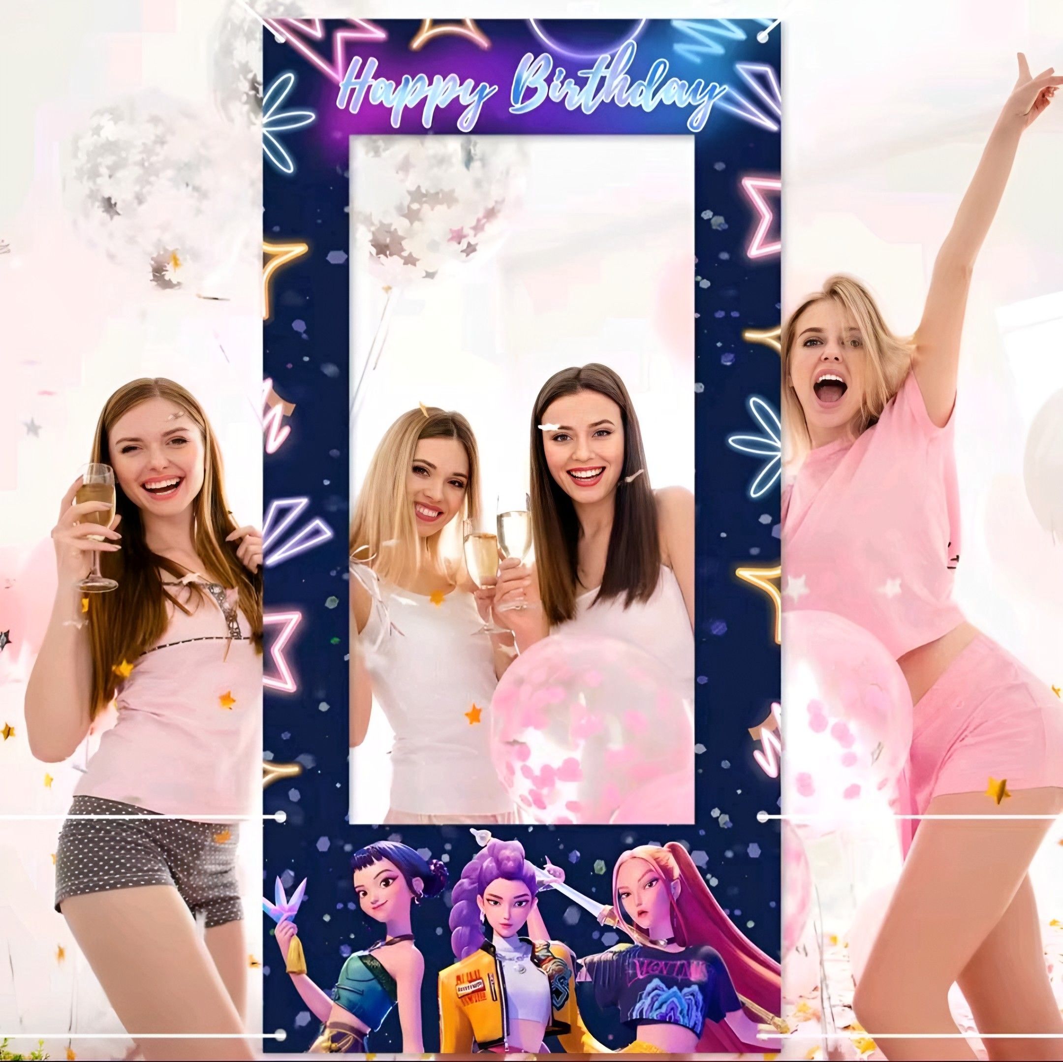 Photobooth d'anniversaire K-pop Happy Birthday