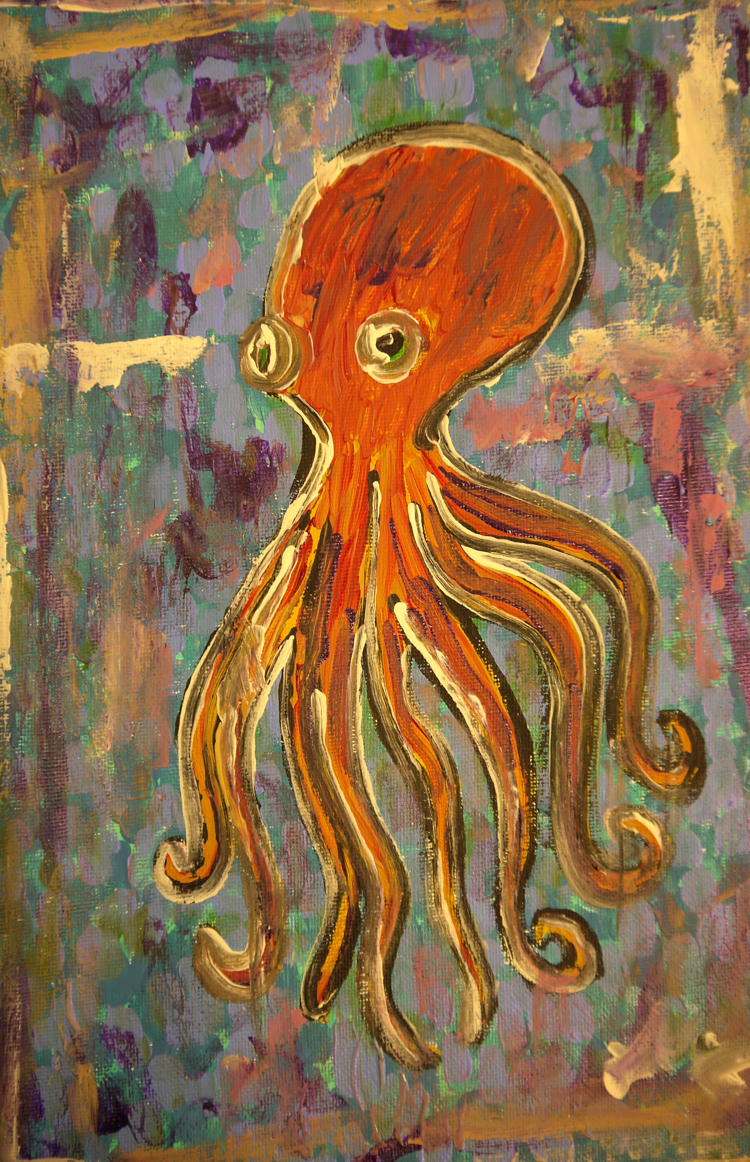Todd - orange octopus