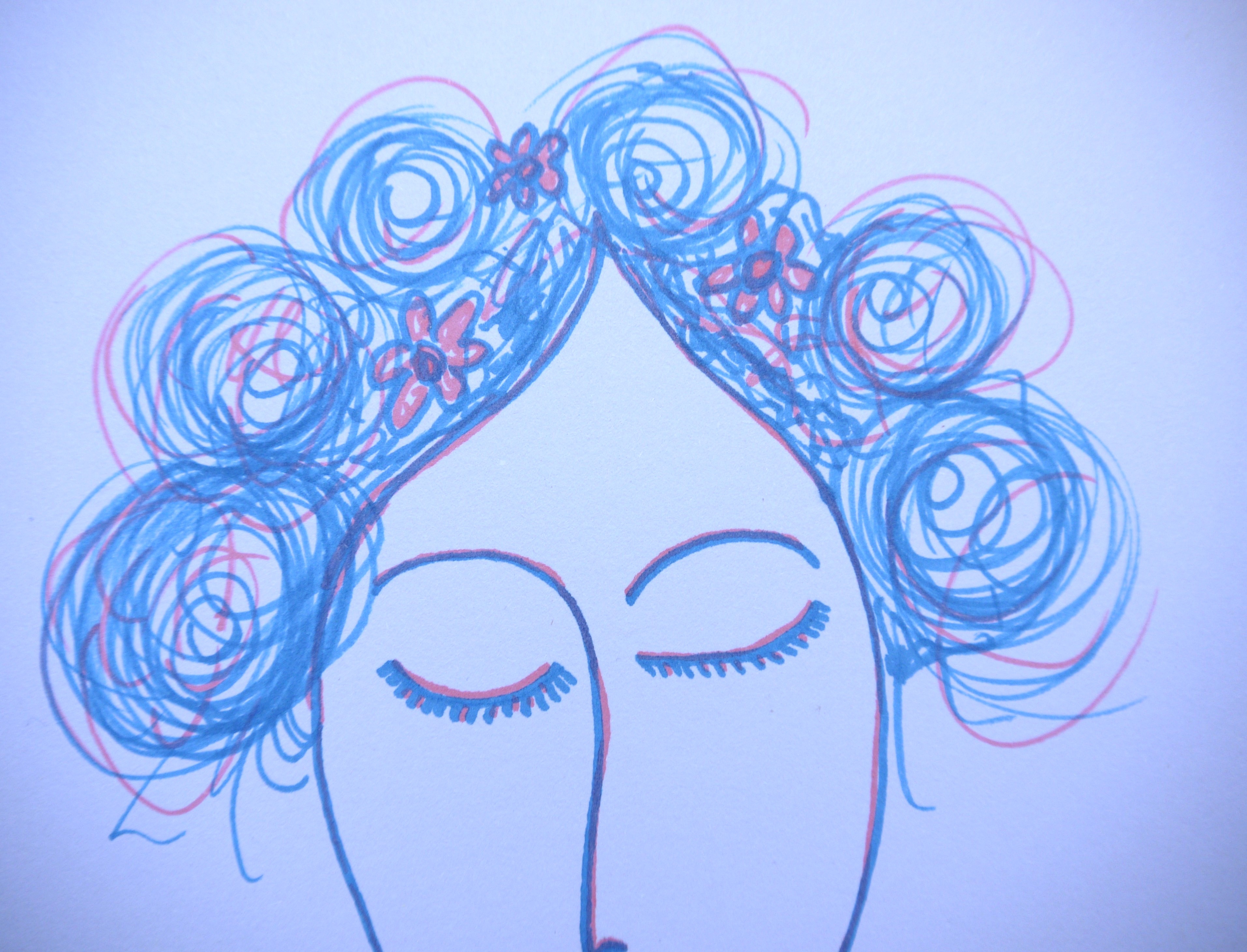 Pen sketch / Modern portrait drawing I