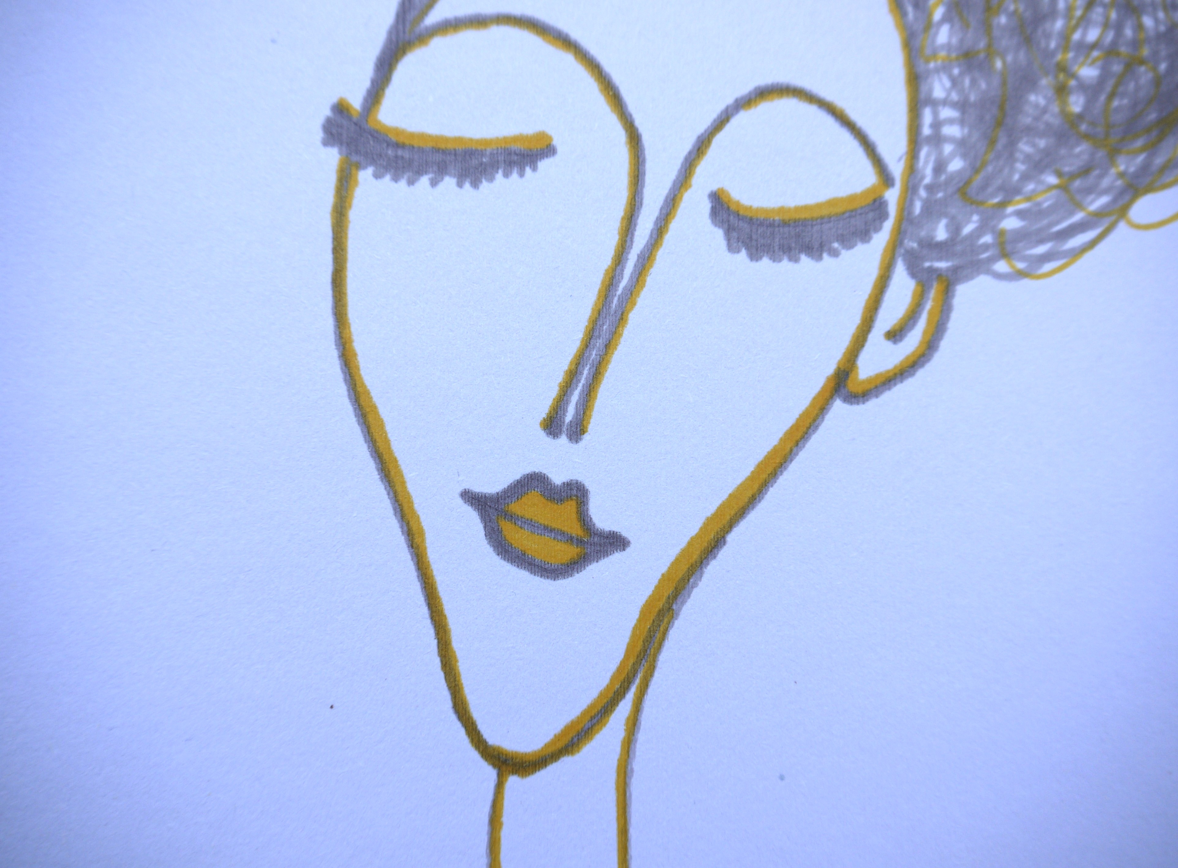 Pen sketch / Modern portrait drawing II