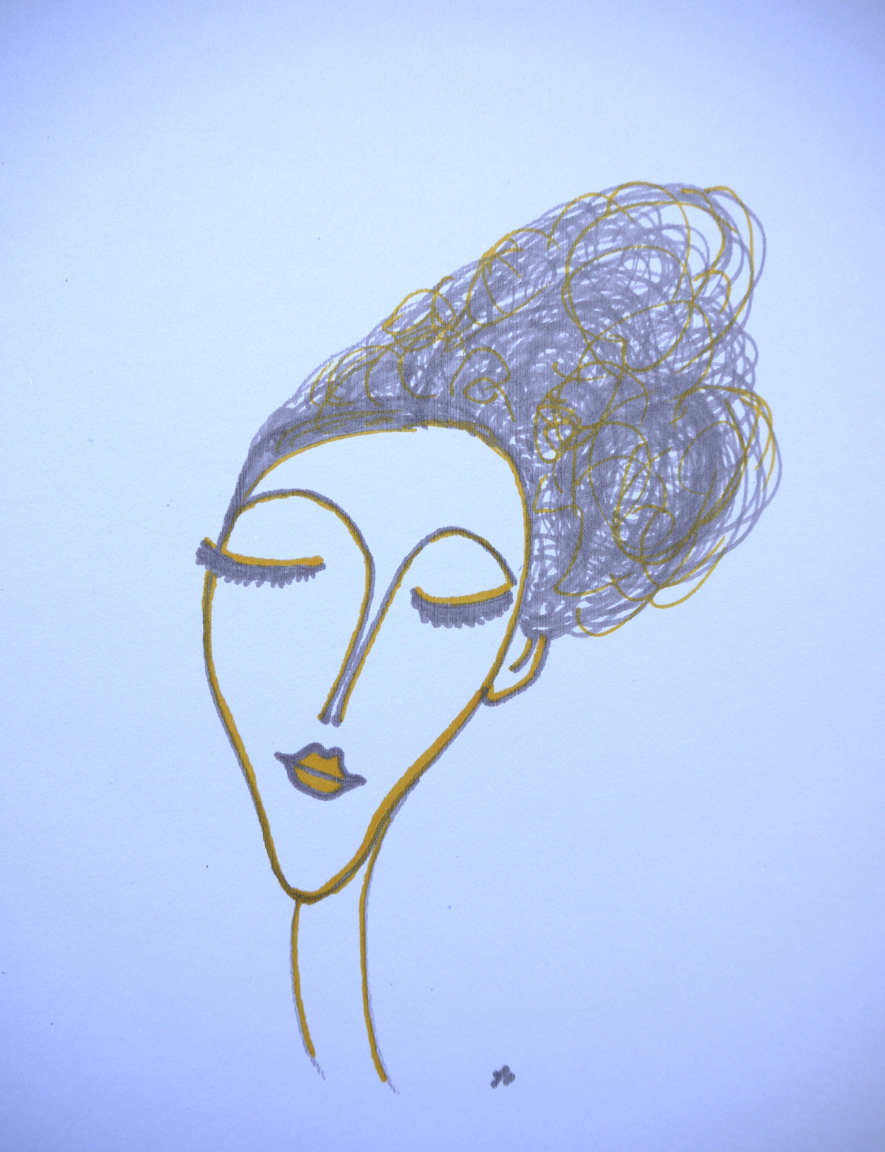 Pen sketch / Modern portrait drawing II