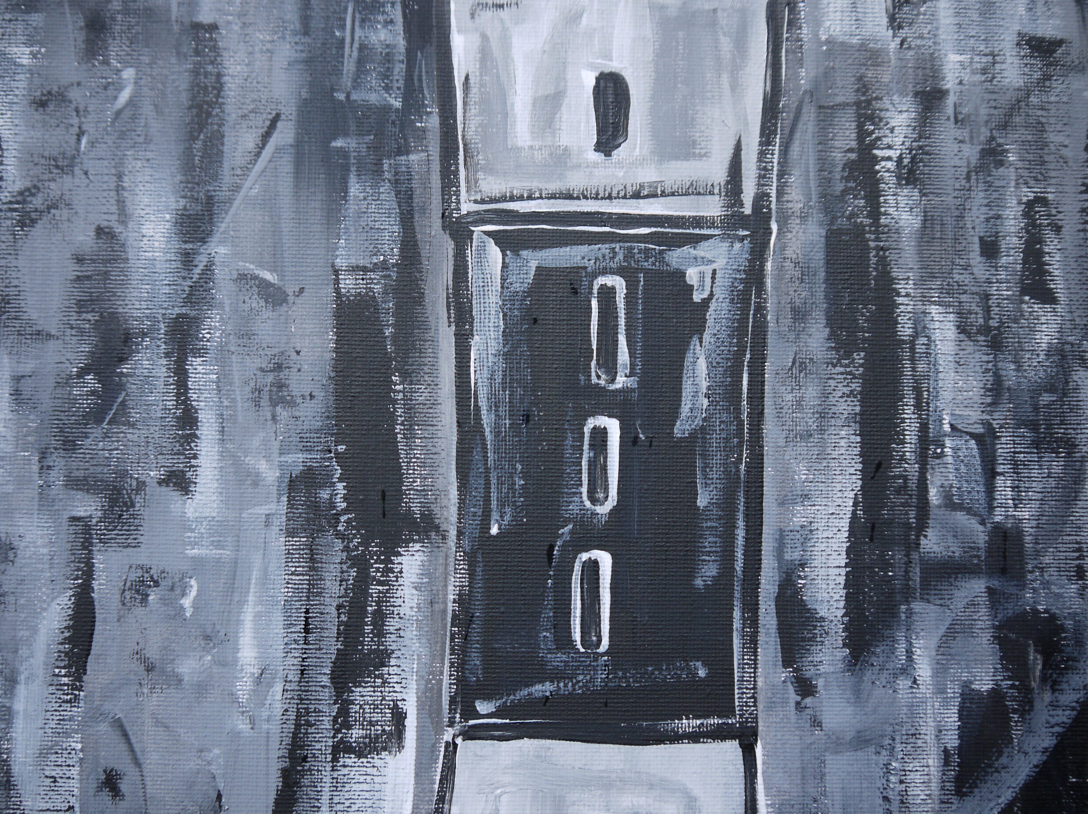 Stormy lighthouse at night