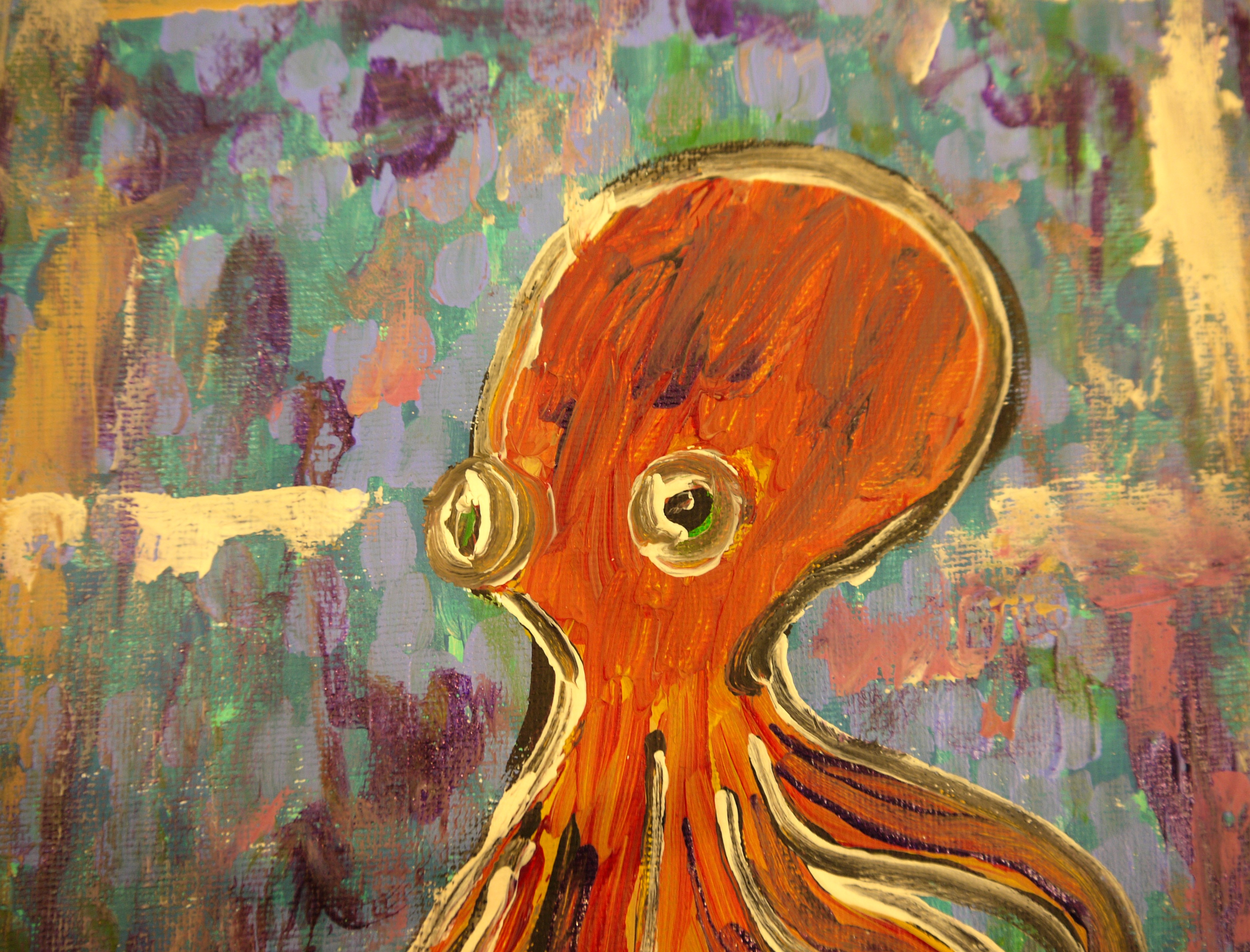 Todd - orange octopus