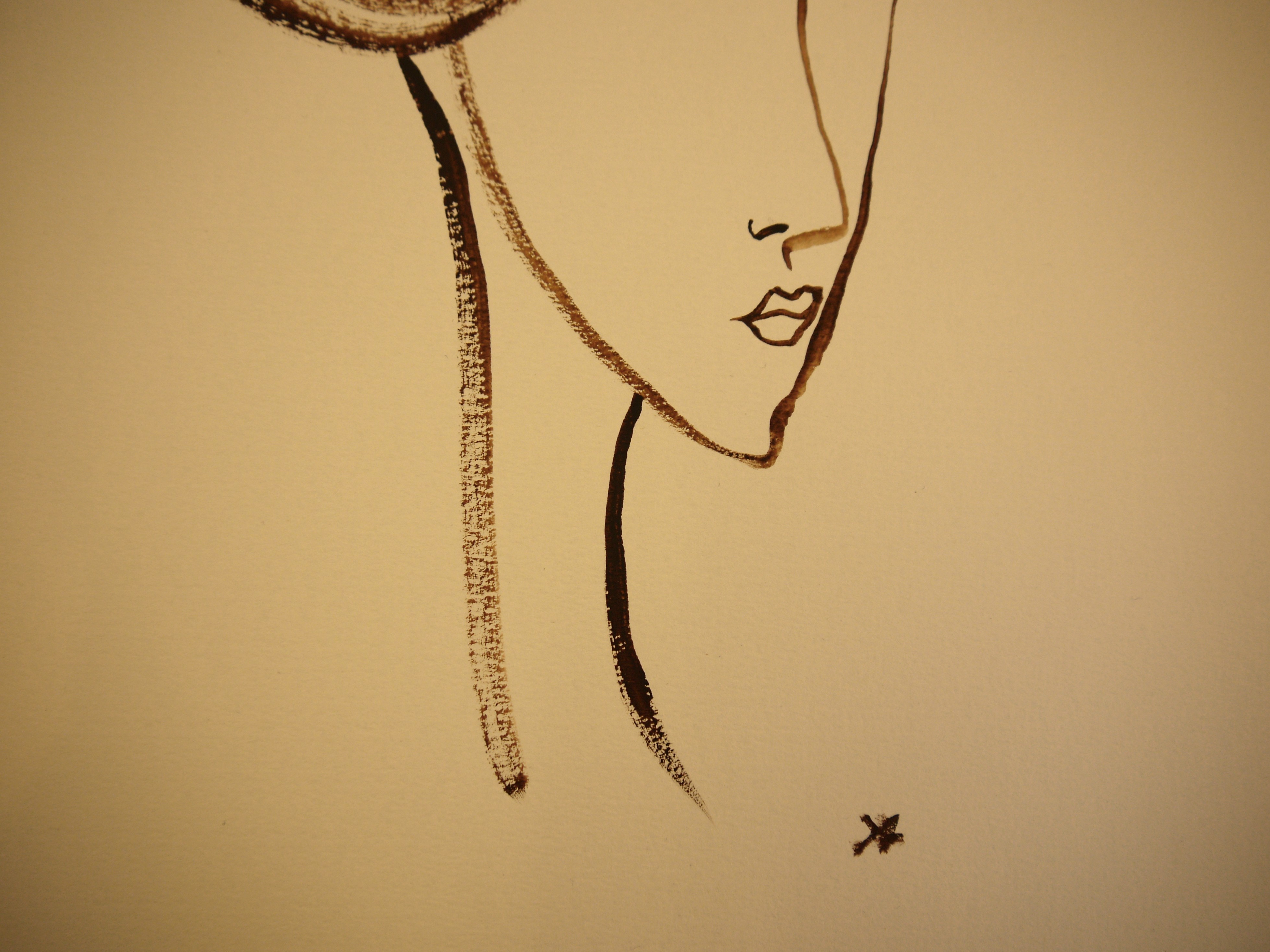 Sepia Reclining Profile