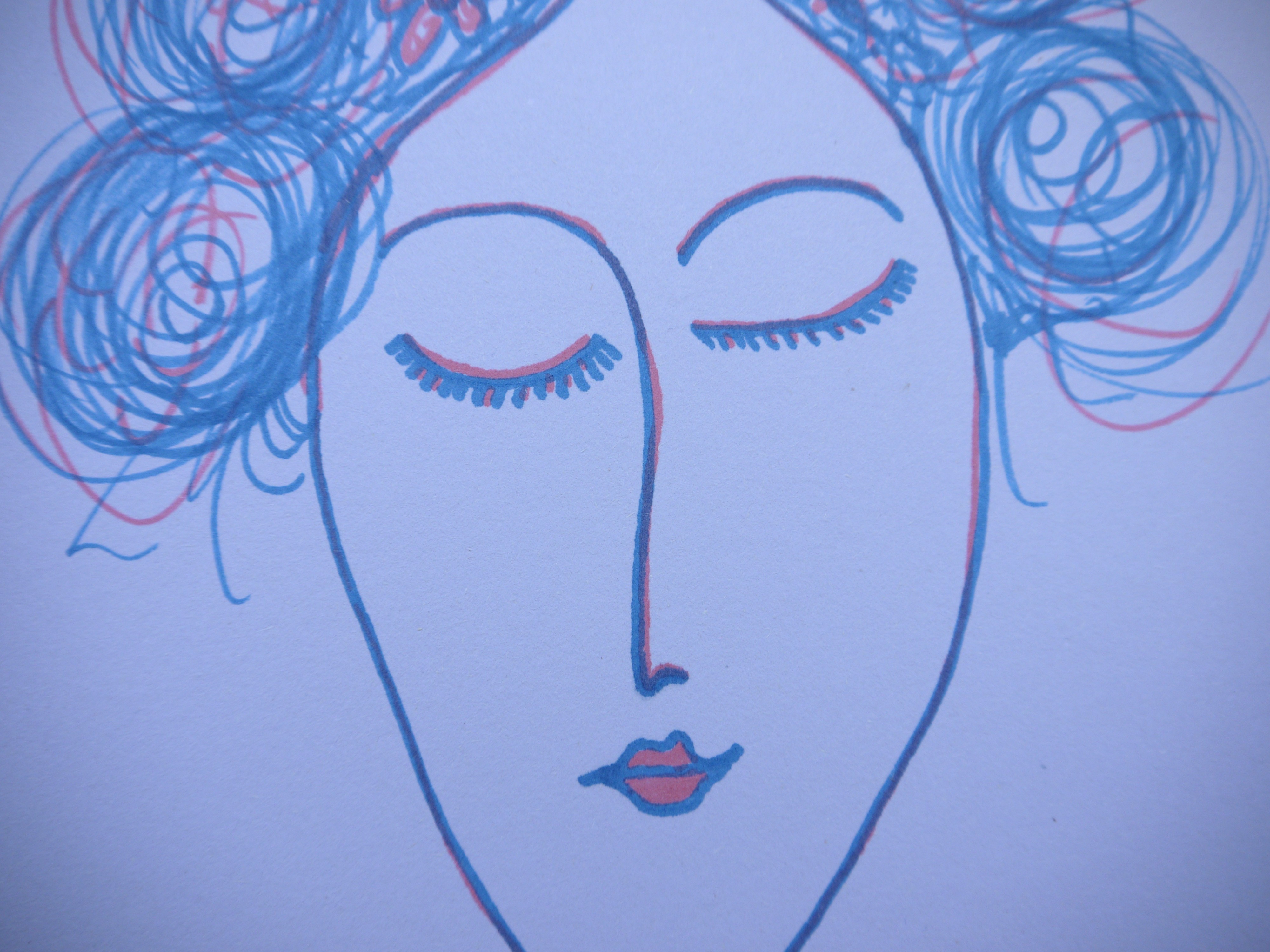 Pen sketch / Modern portrait drawing I