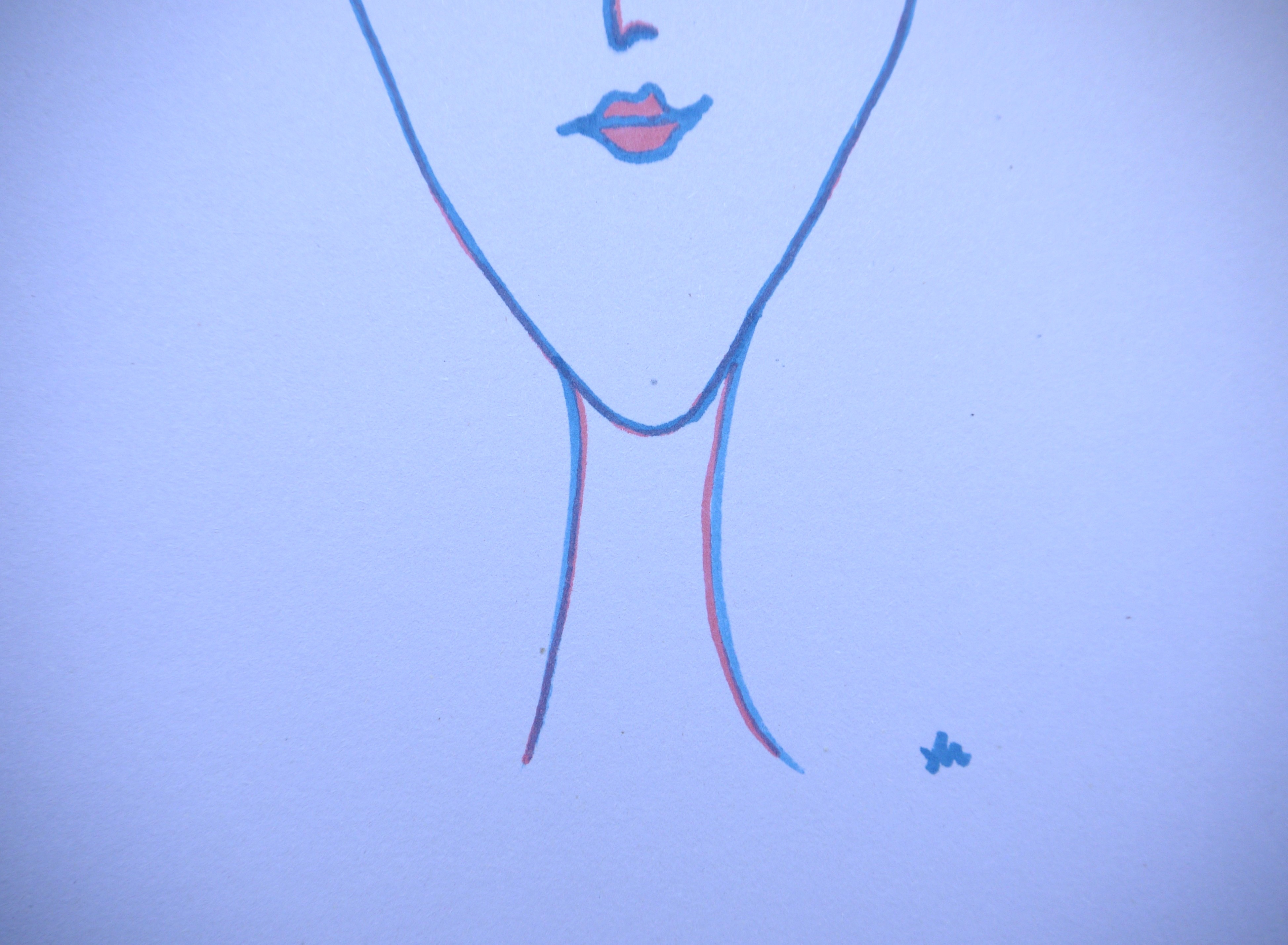 Pen sketch / Modern portrait drawing I