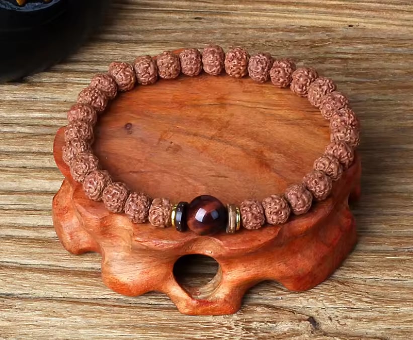 Malas con cuentas de meditación Rudraksha