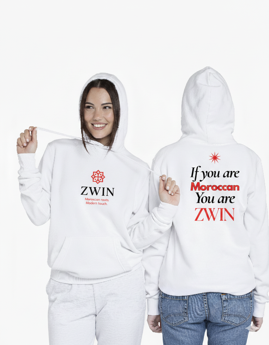 ZWIN White Hoodie