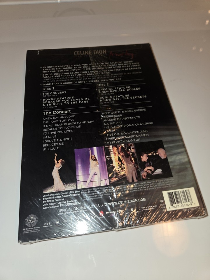 Celine Dion: a New Day: Live in Las Vegas (DVD, 2007)