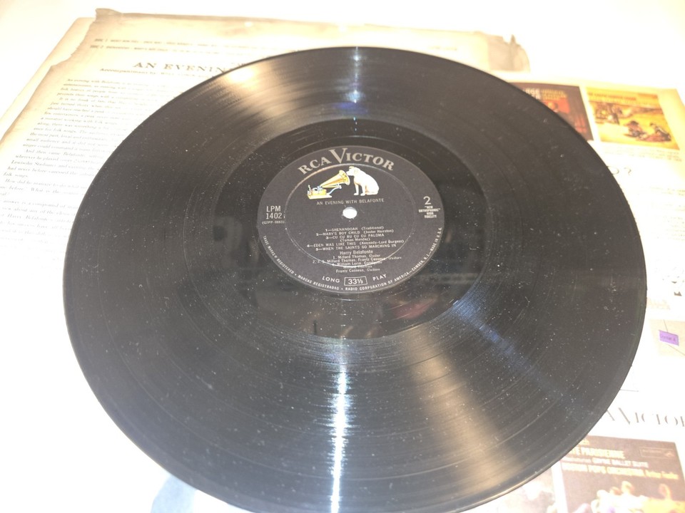 Harry Belafonte An Evening With Belafonte Rca  Record Album Vinyl LP