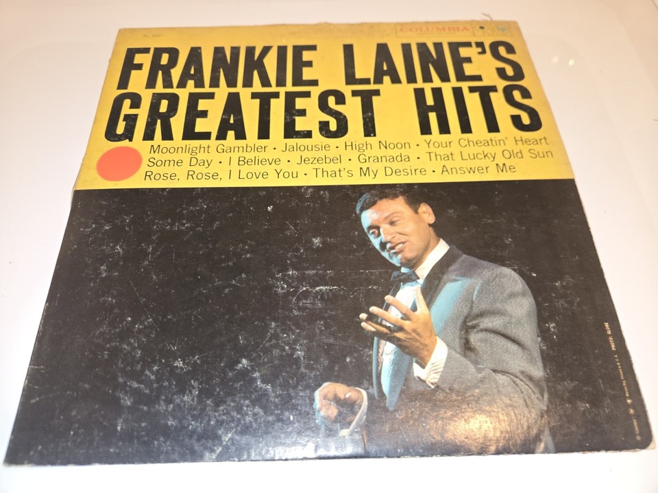 Frankie Laine's Greatest Hits Record Vinyl 12" LP Columbia CL 1231 Stereo CS8636