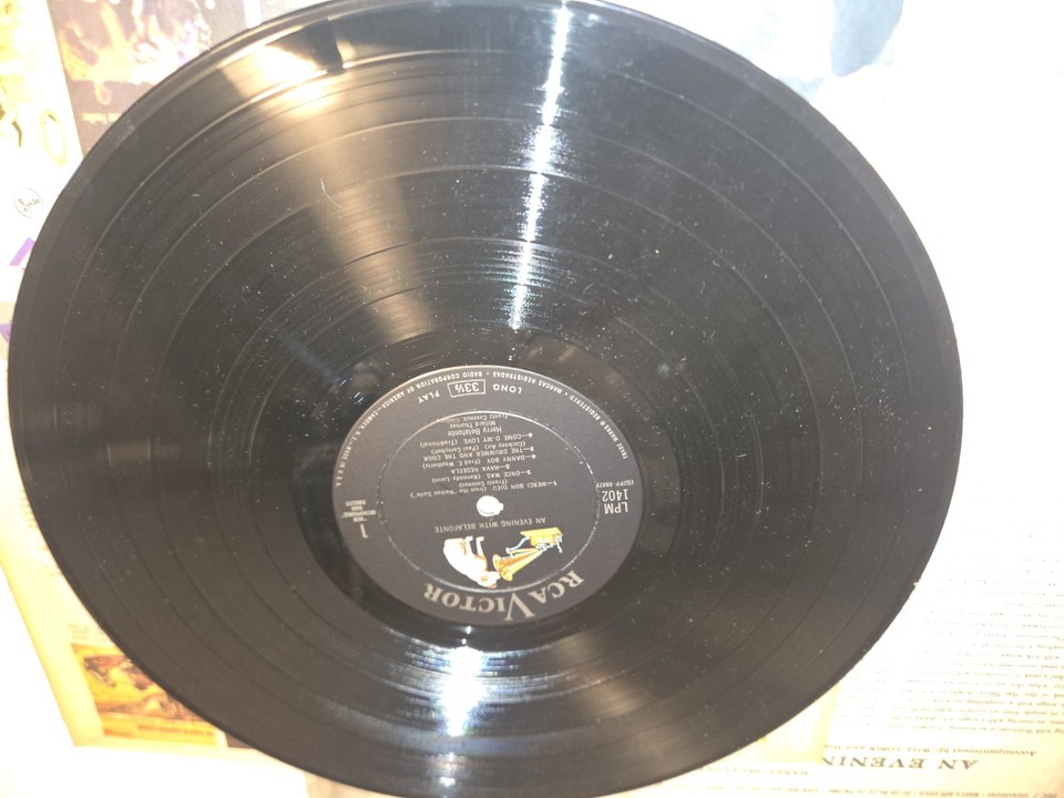 Harry Belafonte An Evening With Belafonte Rca  Record Album Vinyl LP