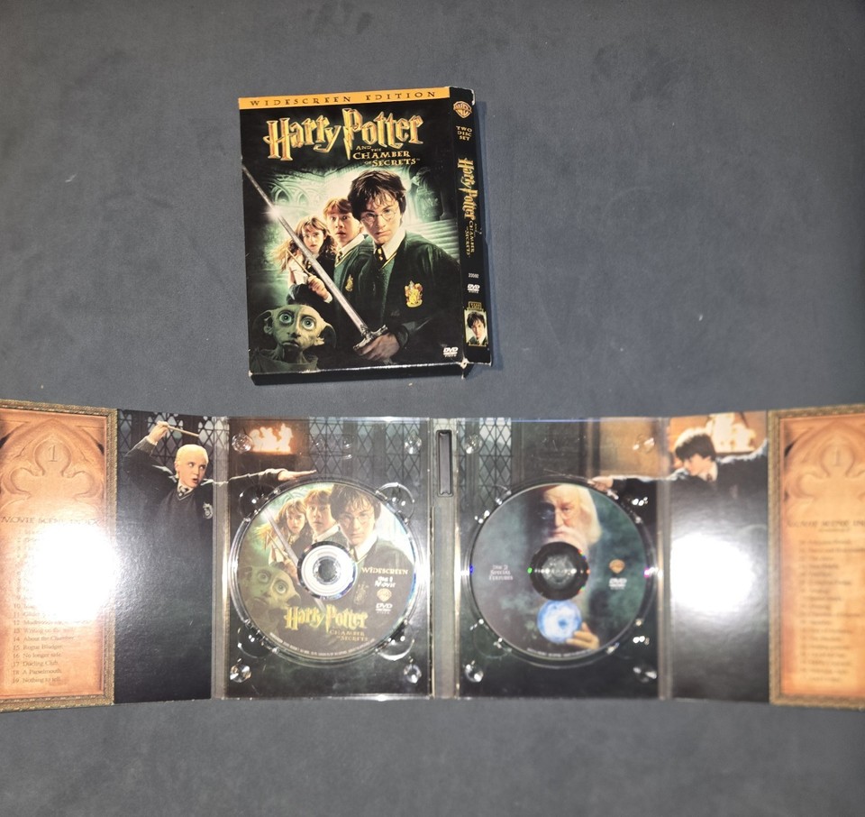 Harry Potter Chamber of Secrets DVD Full Screen Edition 2 Disc Set Fantasy Movie