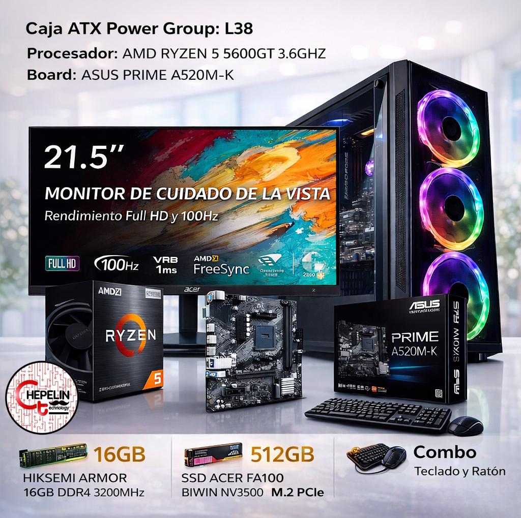 Computador Gamer Ryzen 5 5600GT