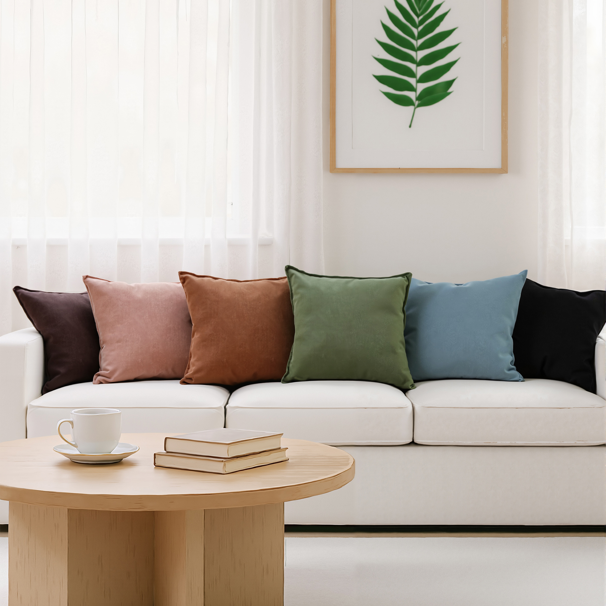 LUDO CUSHION BLUE FILLED CUSHION 50X50CM