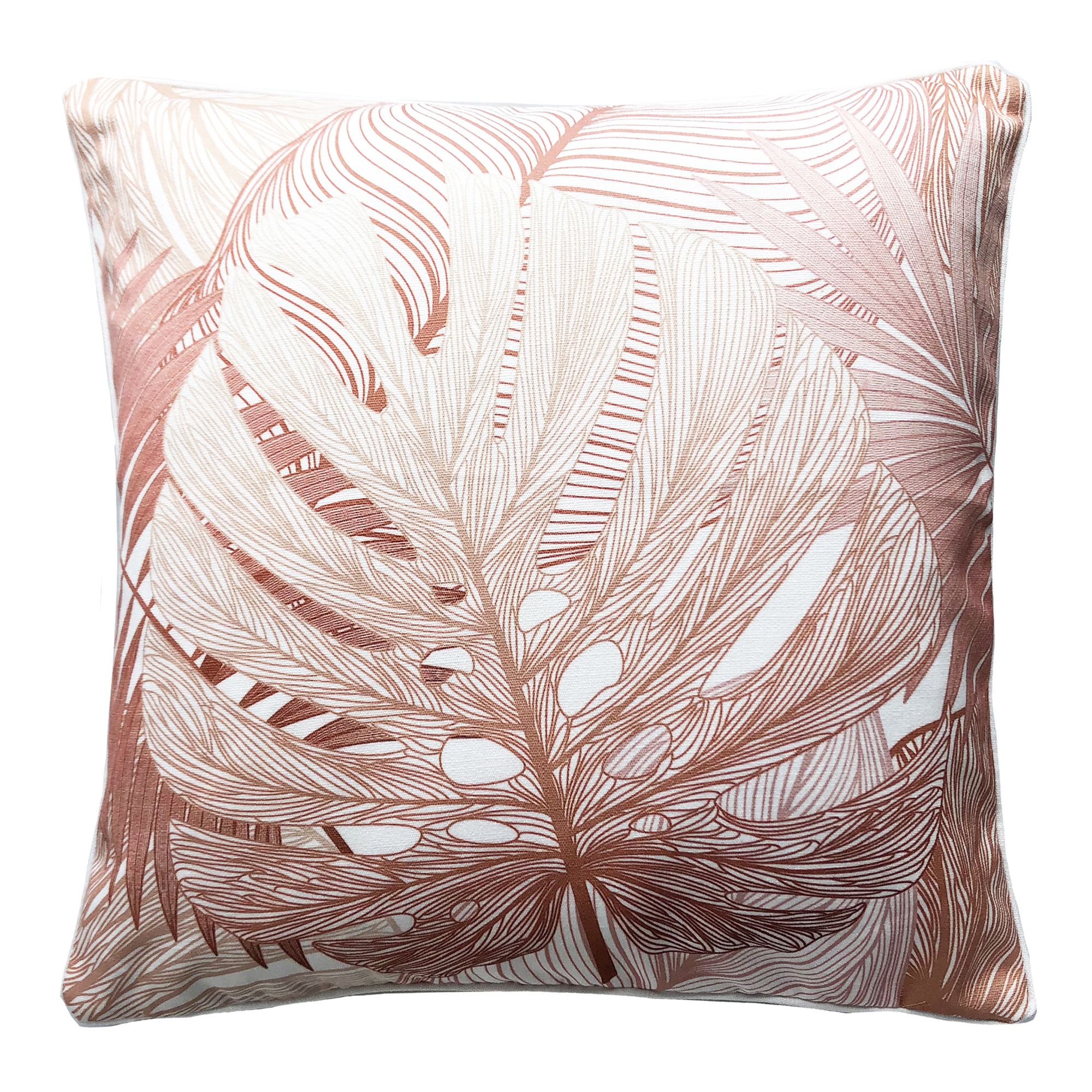 COCOON LEAF FILLED OUTDOOR CUSHION BLUSH 50X50CM