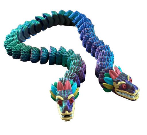 2 Headed Aztec articulated dragon