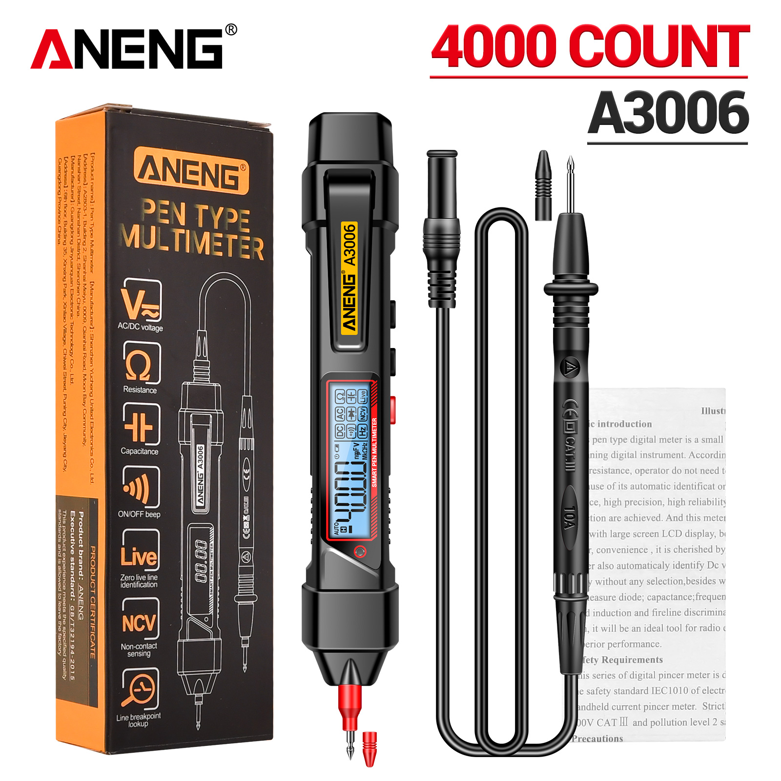 ANENG A3006 Pen Type Multimeter