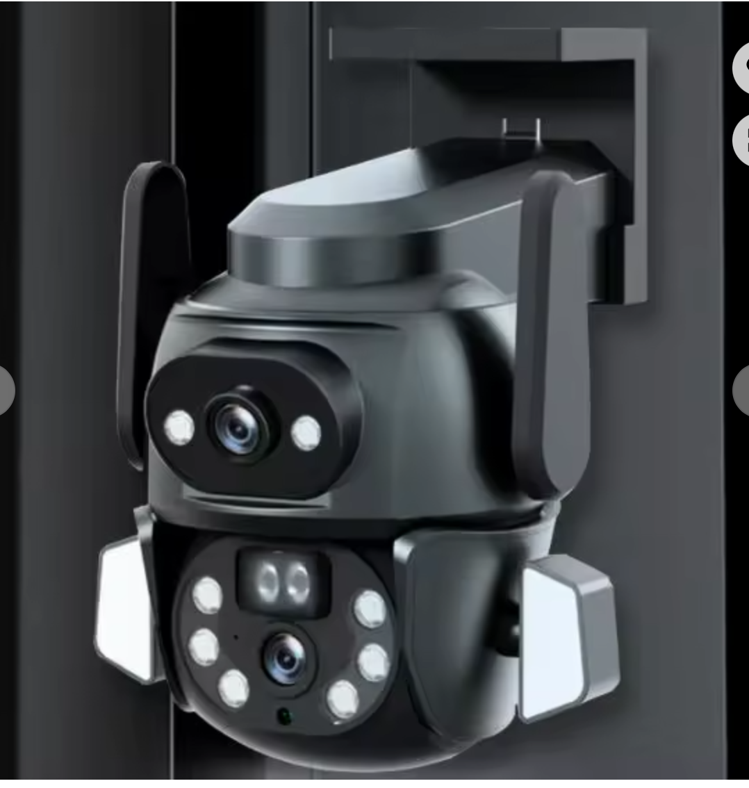 Suitable for 2K 4MP wireless security camera 3D panoramic PTZ closed-circuit television camera dual-lens network camera night vision detection video monitoring