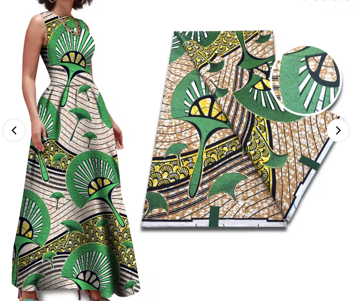 New 100% cotton super glitter African wax fabric