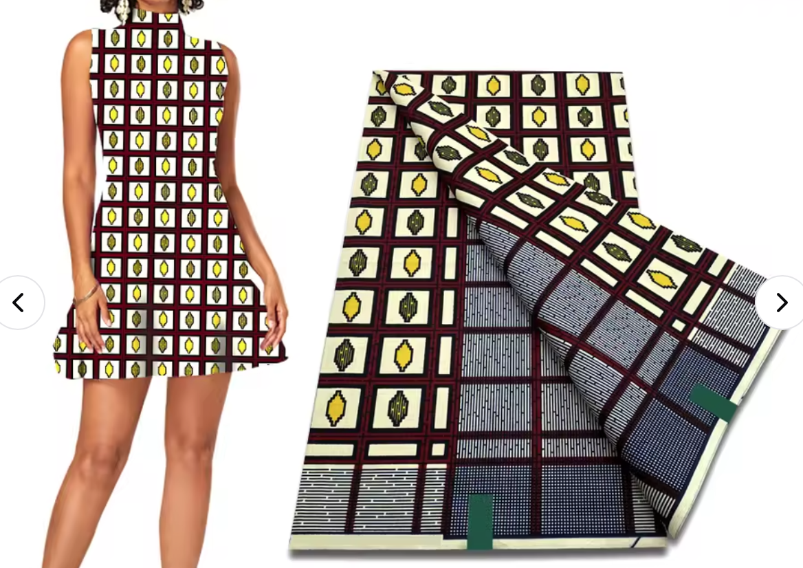 The new African wax printed fabric is 100% cotton printed and the real wax fabric