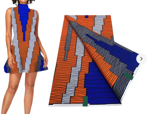 The new African wax printed fabric is 100% cotton printed and the real wax fabric