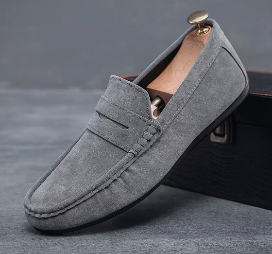 Men's Spring New Slip-on Casual Leather Shoes for Men