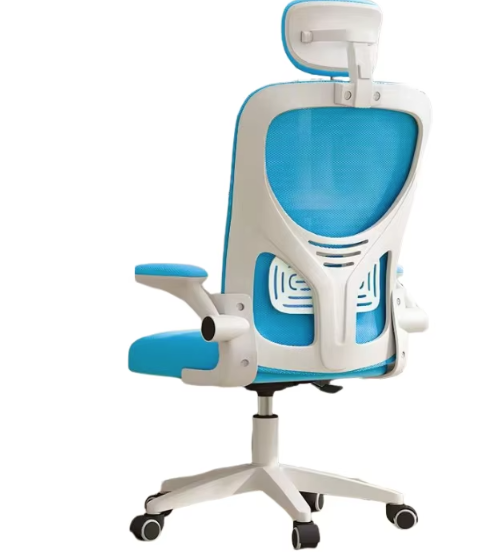 Executive office chair headrest new design height adjustable rotating ergonomic mesh chair, modern slanted reclining chair