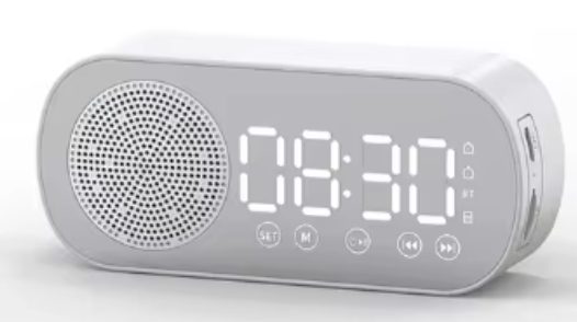  Z7 Wireless Speaker Bluetooth Alarm Clock Usb Large Display Light-emitting Diode Mirror Digital Clock FM Living Room Office Mini Speaker