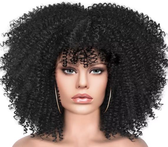 Women's short curly hair. African, European and American African style wig