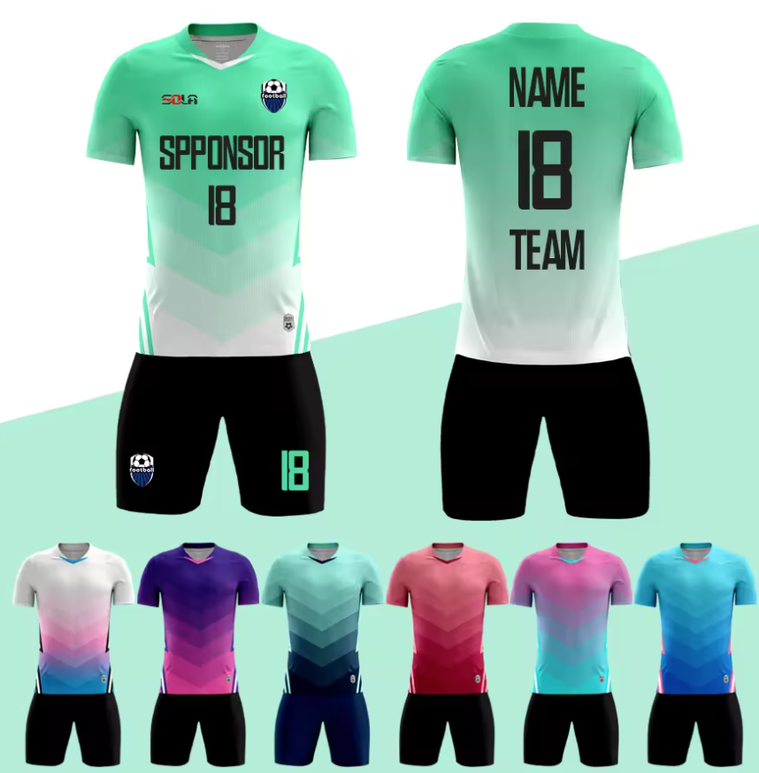 Custom Sublimation Retro Football Jersey New Design Club Soccer Uniform Top for Schools & Teams for Running & Soccer Wear