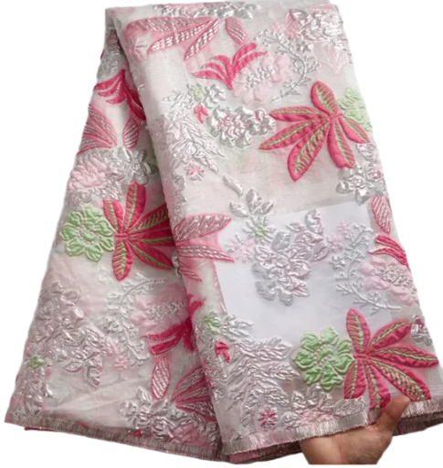 High-quality African lace fabric online brocade jacquard lace fabric women's clothing luxury 