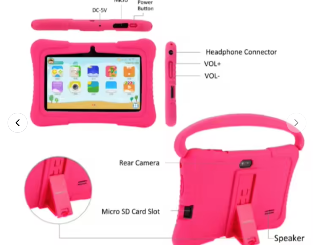 7-inch Android tablet education pad, with parents' eye lock protection, HD screen tablet, used for learning gadgets