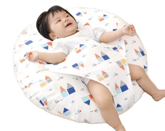 Newborn baby anti-vomit overflow feeder baby soft and comfortable sleeping pillow baby anti-vomiting