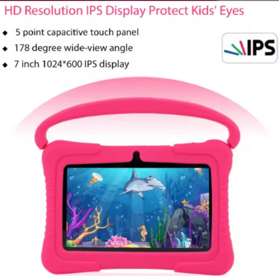 7-inch Android tablet education pad, with parents' eye lock protection, HD screen tablet, used for learning gadgets