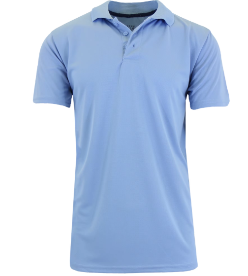 Men's Anti-Wrinkle Solid Dry Fit Moisture-Wicking for Shirt Woven Fabric Short Sleeve