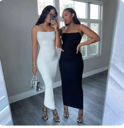 2025 New Fashion Sale Elegant Three-dimensional Midi Women's Slim Streetwear, Party Club dress