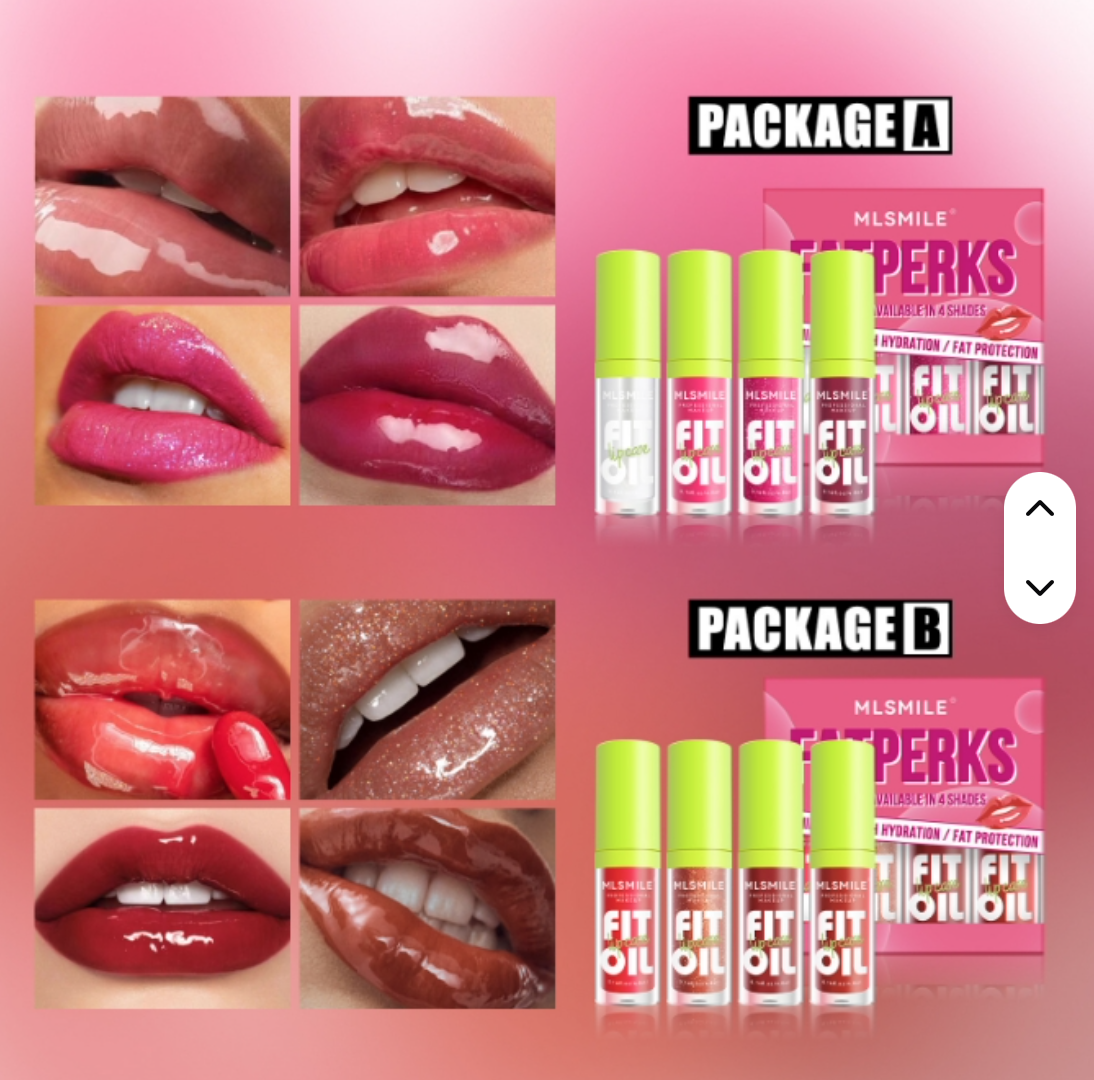 8-color lip gloss set lip gloss oil mirror long-lasting pearl beeping lip enhancement