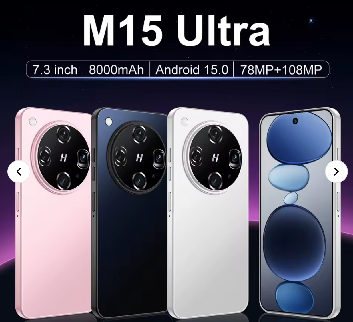 High-quality Android 15 M15 super smartphone 22GB memory + 1TB storage 4G/5g dual SIM unlock global version 108MP mobile phone