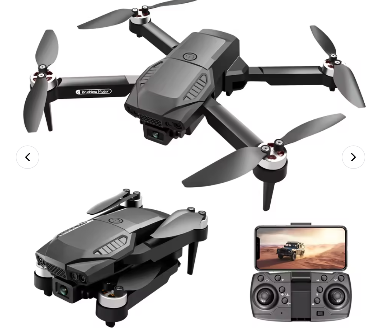High-configuration F198 professional quadcopter drone, with dual HD 4k camera, factory foldable, extra battery for sale