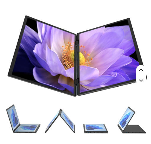 Original Device Manufacturer 14-inch Dual-Screen Touch Laptop, Intel Celeron N150 CPU 16GB Memory 1TB Smart SSD English IPS Win 11 Customizable DIY