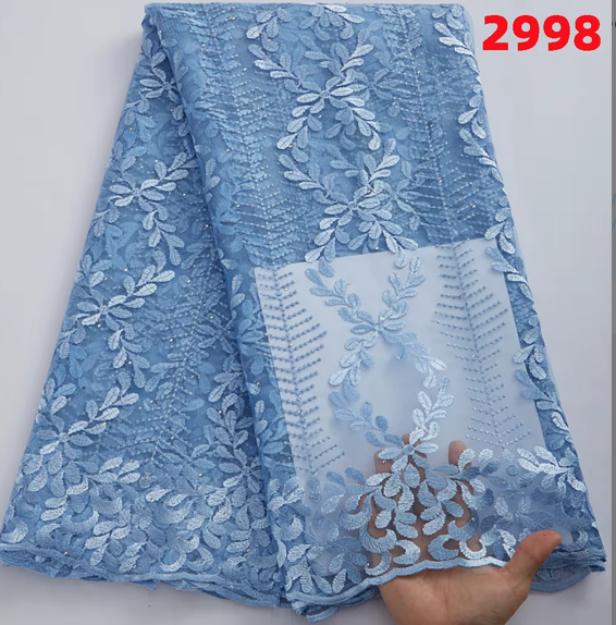 African lace fabric embroidery wholesale mesh lace fabric. New arrival wedding party materials 