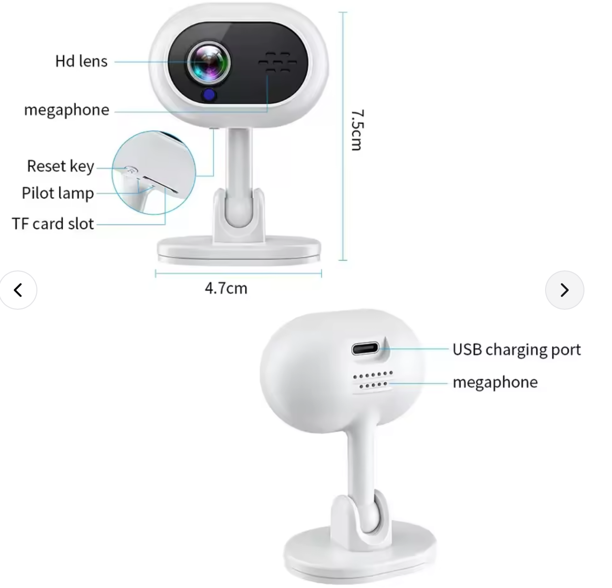 Hot A4 mini camera high-definition image quality night vision motion detection network, waterproof outdoor indoor security camera