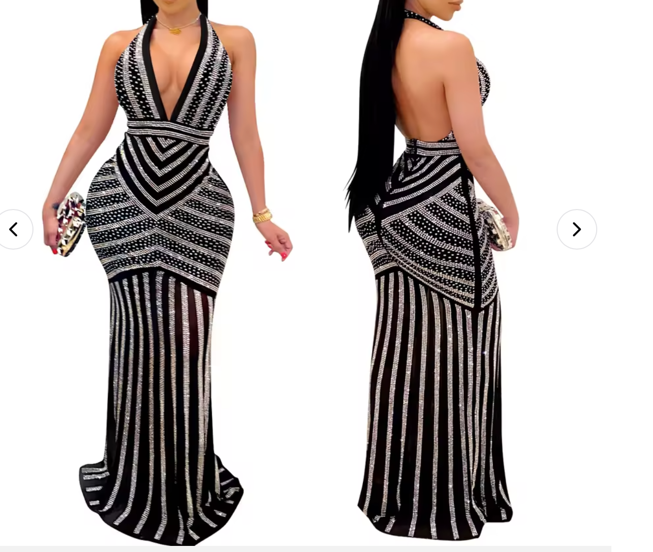 Summer hot-selling women's fashion sexy deep v suspender nightclub party dress hot diamond transparent long skirt