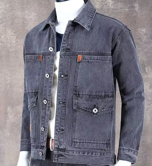 2025 New Spring Autumn Winter Men's Denim Jacket Style Casual Youth Trendy Workwear Men's Denim Coat