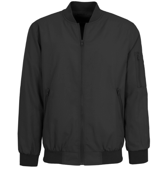 Men's Lightweight Canvas Winter Windproof Zip-up Bomber Jacket 