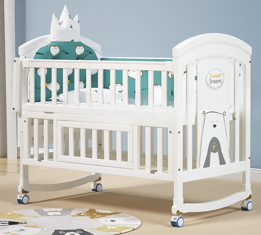 Baby products locker foldable storage bedroom living room movable floor-standing trolley